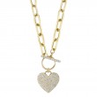 Shy Creation Diamond Heart Necklace