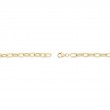 0.20Ct 14K Yellow Gold Diamond Paper Clip Link Bracelet