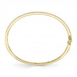 1.08Ct 14K Yellow Gold Diamond Baguette Marquise Bangle
