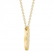 0.20Ct 14K Yellow Gold Diamond Circle Necklace
