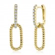 0.34Ct 14K Yellow Gold Diamond Earrings
