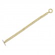 0.17Ct 14K Yellow Gold Diamond Link Bracelet