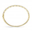 0.46Ct 14K Yellow Gold Diamond Ribbed Bangle