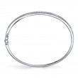 1.64Ct 14K White Gold Diamond Bridge Bangle