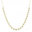 0.60Ct 14K Yellow Gold Diamond Bezel Necklace