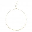 0.60Ct 14K Yellow Gold Diamond Bezel Necklace
