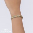1.48Ct 14K Yellow Gold Diamond Ribbed Bracelet