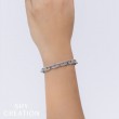 7.52Ct 14K White Gold Diamond Pave Paper Clip Link Bracelet