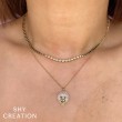 0.46Ct 14K Yellow Gold Diamond Bezel Necklace