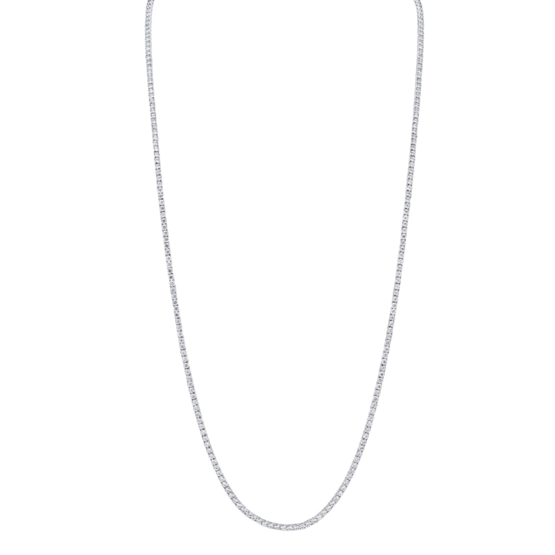 8.70Ct Diamond Tennis Necklace 36"